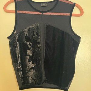 Zara Velvet Sequin top